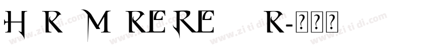 HorstMore Regular字体转换